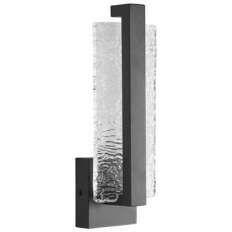 Beliani L&aacute;mpara Led De Pared Para Exterior De Metal Estilo Tradicional Puerta Principal Porche Negro Yantra