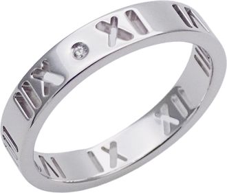 Tiffany & Co. Atlas White Gold White Gold (18K) Band Ring (Pre-Owned)