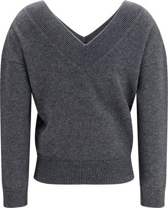 Tom Ford Womens Gray Cashmere Sweater Clothing