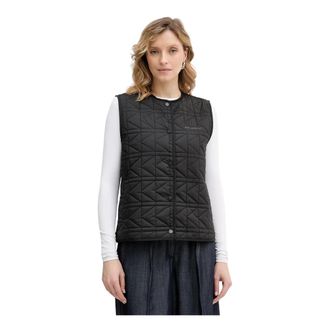 Karl Lagerfeld Jassen, Dames, Zwart, XS, K Quilt Gilet