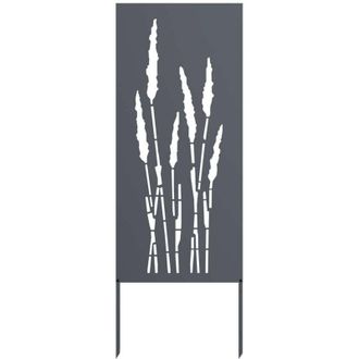 vidaXL Pantalla De Privacidad Para Jard&iacute;n Floral Antracita 50 X 140 Cm Vidaxl