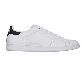 Lonsdale Heren Leyton Leren Sneakers (Wit/Marineblauw)