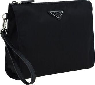 Prada Mens Beauty Case With Logo Nero Polyamide Cases