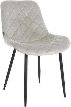 Clp Silla De Comedor Springs En Terciopelo Crema