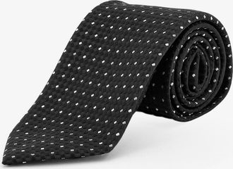 Tom Ford Cravatta in seta con motivo geometrico - TOM FORD - gender_Man