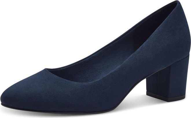 Klassische Pumps Schuhe Blau Blockabsatz Women's Shoes Sale MARCO