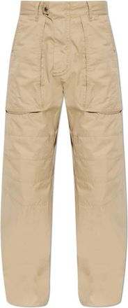 Dsquared2 Wijde broek - Heren - Wijde Broeken - Beige - S - Katoen - Broeken