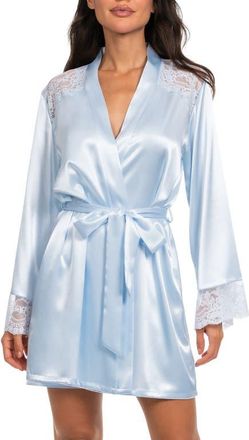 In Bloom by Jonquil Annie Lace Trim Wrap in Pale Blue at Nordstrom, Size X-Small