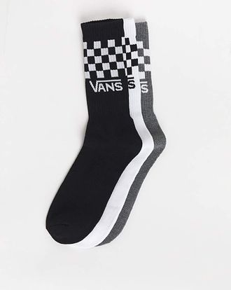 Vans Classic Check Crew Socks 3 Pack