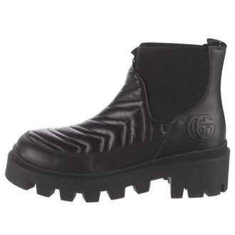 Gucci (WMNS) Gucci Matelass&eacute; Chelsea Boot Triple Black 643958-DH7D0-1000
