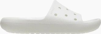 Crocs Mens Classic Slide V2 Open Toe Flats - White - Size: 8 42-43