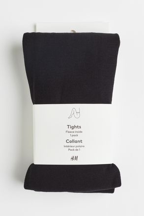 H&M Fleecetights - Schwarz