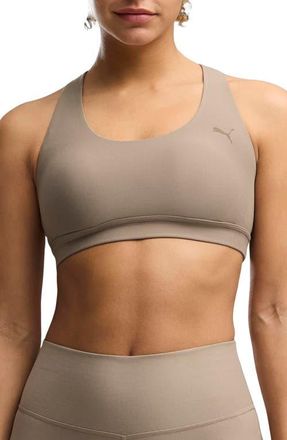 Puma Cloudspun Medium Impact Sports Bra in Mouse Gray at Nordstrom, Size X-Small