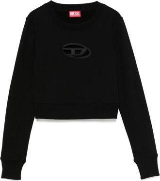Diesel F-Slimmy-OD Sweatshirt - Dames - Sweatshirts - Zwart - M - Katoen - Hoodies & sweatvesten