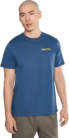 Hurley Fern Gradient Short Sleeve Mens T Shirt Abyss : 2XL, Cotton