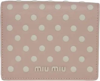 Miu Miu Pre-owned Wallets, female, Pink, Size: ONE SIZE Pre-owned Leather Wallet