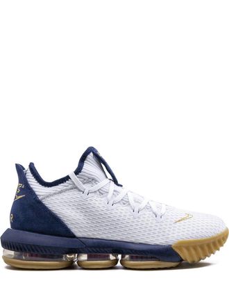 Nike LeBron 16 Low USA sneakers - unisex - Suede/Polyester/Rubber - 9.5 - White