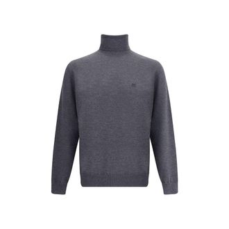 Etro Gray Wool Mens Turtleneck