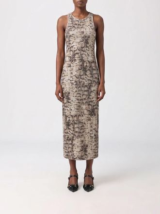 Pinko Abito midi in jersey con stampa snake