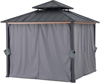 Sunjoy Direct Cortina Para Cenador De Madera De Cedro 300cm X 300cm