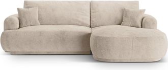 CXL by Christian Lacroix Sofá cama esquinero con box 5 plazas tejido estructural arena