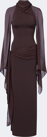 De La Vali Sabela georgette maxi dress
