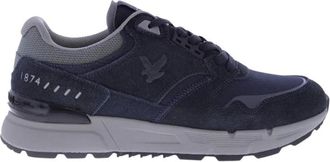 Lyle & Scott Finlay Sneakers - Heren - Schoenen - Blauw - Maat: 46 EU Su&egrave;de