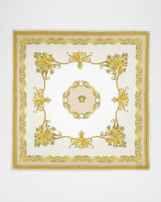 Versace Silk Twill Foulard Scarf