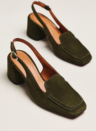 Maeve Slingback Loafer Block Heels