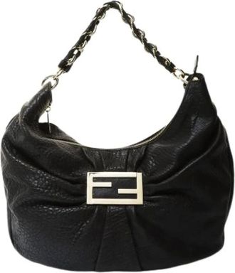 Fendi Pre-owned Shoulder Bags, female, Black, Size: ONE SIZE Pre-owned Vintage Shoulder Bag