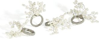 Tiramisu Set Of 4 Ivory Elegance Napkin Rings