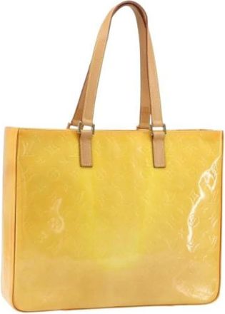 Louis Vuitton Pre-owned Vintage Tote Bag - Dames - Vintage Shopper - Geel - ONE Size - Leer - Vintage