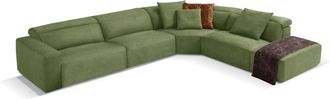 Egoitaliano Ecksofa »Beverly, extravangantes Designsofa mit erstklassigem Sitzkomfort« wahlweise mit elektrischer Relaxfunktion, Kopfteilverstellung