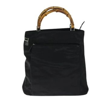 Gucci Pre-owned Vintage tas met bamboe handvat - Dames - Vintage Handtas - Zwart - ONE Size - Bamboe - Vintage