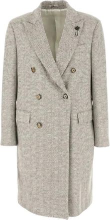 Lardini Heren, Mantels, Beige, Maat: M Wol