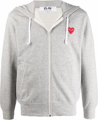 Comme Des Gar&ccedil;ons Felpa con zip - Grigio