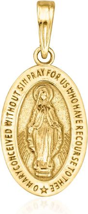 Canaria Canaria 10kt Yellow Gold Miraculous Medal Pendant