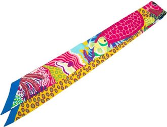 Herm&egrave;s Pre-owned Hermes Under the Waves Twilly Silk Scarf Ladies KLH0P5XMF8C1ZLPY