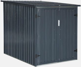 Sweeek Sweeek - Riparo biciclette in acciaio zincato con kit di ancoraggio - 2 biciclette