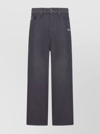 Balenciaga cotton wide-leg denim trousers