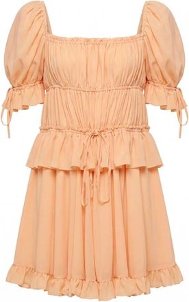 Chlo&eacute; Korte Zijden Jurk - Dames - Korte kleedjes - Roze - XS - Kleedjes