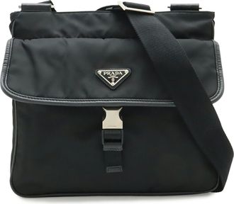 Prada Black Nero Nylon Shoulder Bag (Pre-Owned)