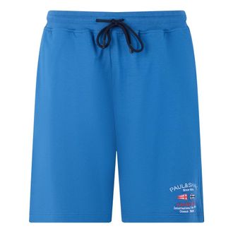 Paul & Shark Shorts met elastische tailleband - Heren - Korte broeken - Blauw - Maat: 2XL Katoen