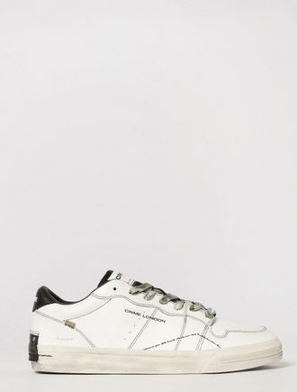 Crime London Sneakers basse Playoff in pelle con punta traforata e doppi lacci