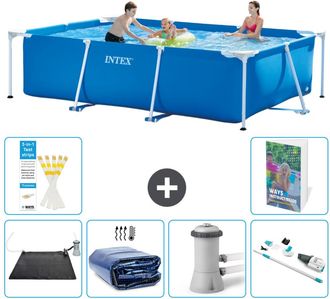 Intex Piscina Con Estructura Rectangular - 300x200x75 Cm - 7-piezas S82