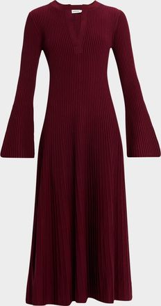 SIMKHAI Genna Ribbed Maxi Dress