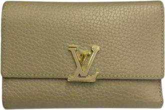 Louis Vuitton Pre-owned Vintage Portemonnee - Dames - Vintage Accessoires - Beige - ONE Size - Leer - Vintage