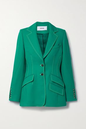 Christopher John Rogers Blazer Intessuto - Verde