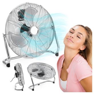 OEM Ventilador De Pie, 120 W, Tyber Plateado