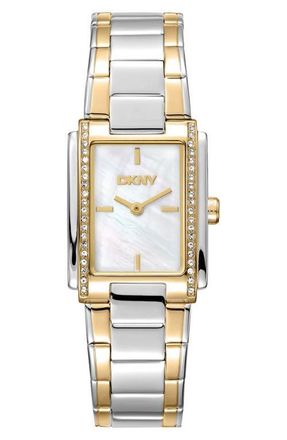 DKNY L 122 Bracelet Watch in White Mop at Nordstrom